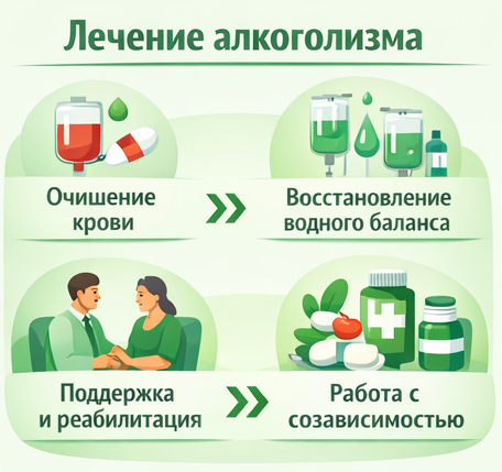 лечение алкоголизма в Амурске этапы